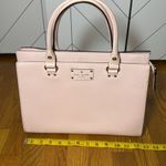Kate Spade  New York Light Pink Leather Compartment Shoulder Bag Purse Photo 4