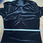 Eloquent Drama Black Velvet Mock Neck Midi Dress Size L Photo 6