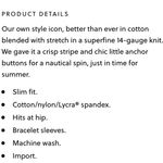 J.Crew Jackie Cardigan Striped Anchor Buttons Pink Yellow - Sz Medium Photo 11