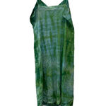 Slip Dress Green Blue Dress Size Medium to Large Tie Dye Photo 4