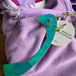 Mynah One Piece Swimsuit‎ Womens Size XS Purple Floral Medium Coverage NEW Photo 5