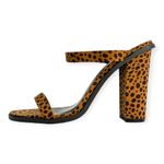 Wild Diva  | NWOT | Sz 9 | Animal Print Open Toe Chunky Heel Strappy Dress Pump Photo 6
