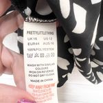 Pretty Little Thing NWT Black & White Seed Print Bow Detail Side Split Bodycon Dress Size 16 Photo 15