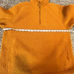 Old Navy  Sherpa Fleece Quarter Zip Pullover Jacket Mustard Yellow Size L Photo 4