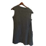 Angel Apparel Women Gray Striped‎ Duster Vest Shawl Collar Pockets Size S Photo 5