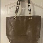 Calvin Klein Brown Taupe Tan Handbag Tote Magnetic Closure Shoulder Bag Photo 0