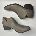 B.O.C. Celosia Block Heel Ankle Boots in Light Grey PU Gray Size 7.5 Photo 5