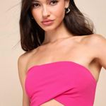 Lulu's Fuchsia Strapless Maxi Dress Pink Size XL Photo 2