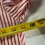 Shinestar  Red White striped 3/4 sleeve XL tunic top coverup lightweight holiday Photo 9