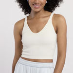 Wishlist Dry Goods Seamless Padded Bralette Ribbed Ivory Photo 0