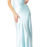 Bardot MINT Women's Asymmetric-Hem Satin Dress Photo 1