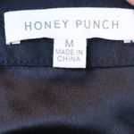 Honey Punch Black Lace Up Front Mini Skirt Photo 3