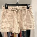 Gap Linen Drawstring Waist Light Tan Shorts Photo 0
