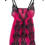 Victoria's Secret Victoria’s Secret Pink Lace Lingerie Nightie Tank Cami Top Sz Medium Photo 0