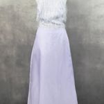Roberta Womens Size 3/4 Formal Gown Satin Feather Halter Dress Y2K Party Glam Purple Photo 0