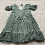 Sea Gypsies  Womens Flare Dress in Jaidete Sage Green Sz XS Cottage Fairy Core Photo 1