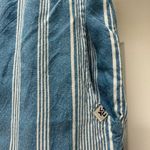 KAVU  cropped blue striped lounge pants Size Small Photo 1