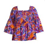 Terra & Sky  Vibrant Multicolor Women's Top Size Xl Photo 3