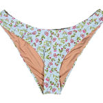 J.Crew J. Crew Curved-waist cheeky bikini bottom in cloud meadow floral M NWT Photo 0
