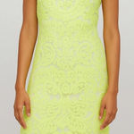 Yoana Baraschi  Neon Sequin Lace Overlay Slip Dress Size 2 Photo 0