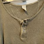 Free People  Green Star Henley Top Photo 3