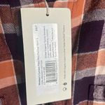 Pact NEW  currant plaid mila flannel organic cotton shirt Photo 5