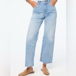 J.CREW SLIM WIDE LEG MEDIUM WASH NON DISTRESSED RAW HEM DENIM JEAN SIZE 31 P nwt Blue Photo 1