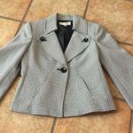 Evan Picone  black & white blazer with bell sleeves  size 4P Photo 0