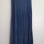 Cable & Gauge  Blue V-Neck Maxi Dress Size Large Photo 1