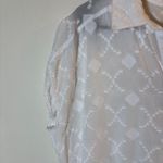 Splendid  Collection Women's White Button Down Top Sleeveless Tie‎ Front Photo 5