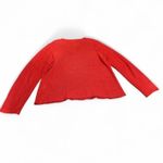 Eileen Fisher  Red Italian yarn Sweater 100% Hemp Small Cardigan Casual Boho PM Photo 2