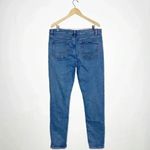 ASOS DESIGN Blue Denim Regular Tapered Jeans 38 Tall Mid Wash Us 16 Photo 4