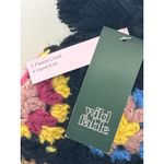 Wild Fable Beanie Pom Pom Crochet Granny Multi Color Black Fleece Lined NWT Photo 2