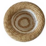 Flip Brim Bucket Style Straw Hat Tan Photo 2