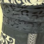 Nicole Miller  Collection Black Silk Strapless Dress Size 2 Photo 3