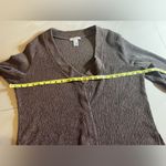 Rafael Woman Abstract Seersucker Ribbed open cardigan size 1X brown Photo 10