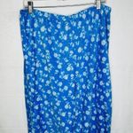 PINK - Victoria's Secret Victoria's Secret Pink Fleece Pajama Lounge Pants Blue Floral Sz 1X (34x28) Photo 1