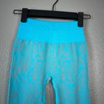 Nux Compression‎ Leggings Womens Size S Turquoise Gray NEW Blue Photo 2