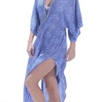 Walker & Wade Hand Beaded Mallorca Kaftan in Royal Blue Size XS Photo 15