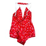 Malia Mills maillot one piece red floral white interchangeable straps NEW Size 2 Photo 4