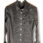 J.Crew  Pleated Dress Blouse Black Photo 0