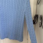 Ll bean cotton cableknit cardigan Blue Size M Photo 9
