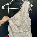 Mac Duggal NWT Feather One
Shoulder Ivory Lace Dress Formal Gown Sz 8 11317 $498 Photo 8