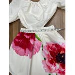 EXPRESS NWOT‎  Floral Puff Sleeve Cutout Mini Dress Sz XS Photo 6