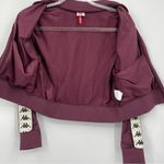 Kappa 222 Banda Wanniston Slim Track Crop Jacket Small Plum Streetwear Hiphop Photo 10