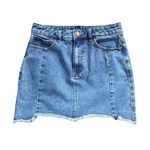 Forever 21 Frayed Step Hem Denim Mini Skirt Photo 82