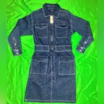 J.Crew NWT 100% Cotton  Denim Midi Dress size 2 Photo 2