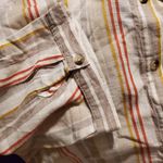 Unique spectrum  Tan Striped Long Sleeve Button Up 3X Photo 6