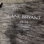 Lane Bryant  SZ 22/24 Top Gold Shimmery Stretch Hi-Low Hem Long Sleeve Scoop Neck Photo 5