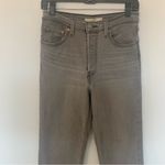 Levi's Levi’s Ribcage Straight Ankle Button Fly High Rise Gray Wash Jeans Size 27 Photo 3
